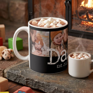 Papa hat Spaß an Fotos - Fetter weißer Text auf Sc Kaffeetasse