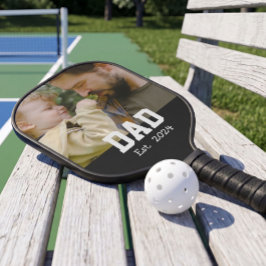 Papa hat Spaß Fettschrift-Text-Foto eingerichtet Pickleball Schläger