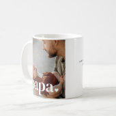 Papa Heart - Erstes Foto des Vaters Kaffeetasse (Vorderseite Links)