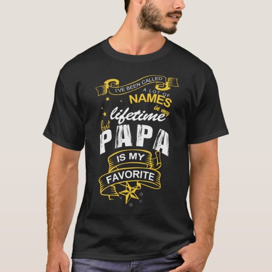 PAPA-HEISSER T - SHIRT-PAPA MEIN LIEBLINGSname T-Shirt (Vorderseite)