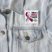 Papa Hero in My Life Head Neck Cancer Button (Beispiel)