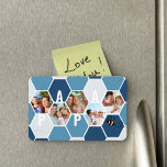 Papa Honeycomb Foto Collage 5 Foto 4 Buchstabe Magnet<br><div class="desc">Honeycomb Foto Magnet,  personalisiert mit 5 Ihrer Lieblings-Fotos und gedruckt mit einem 4-Buchstaben-Namen,  wie PAPA. Die Wabenkollage in Blau- und Weißtönen des Fotos ist in einem Design gehalten. Für alternative Farben und verschiedene Längennamen,  durchsuchen Sie bitte meinen Shop in der Honeycomb Foto Collage Kollektion.</div>