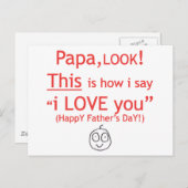 PaPa I Liebe Sie! Postkarte (Vorne/Hinten)