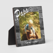 Papa I love You Foto Fotoplatte (Vorderseite)