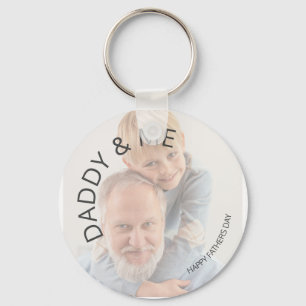 Papa & ich Alles Gute zum Vatertag Foto Schlüsselanhänger