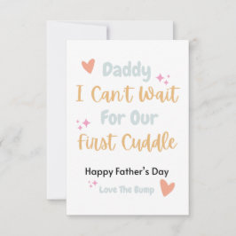 Papa, ich kann nicht auf unsere erste Cuddle Card  RSVP Karte