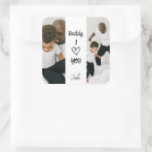 Papa, ich Liebe dich | Aufkleber für personalisier (Tasche)