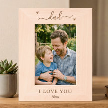 Papa, ich liebe dich - Individueller Bilderrahmen