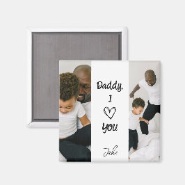Papa, ich liebe dich | Magnet für personalisierte 