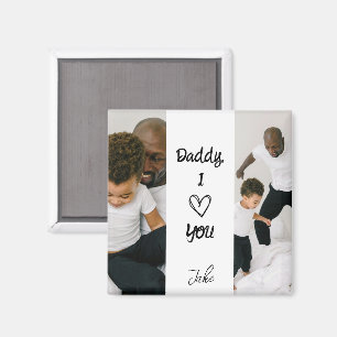 Papa, ich liebe dich Magnet für personalisierte