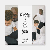 Papa, ich liebe dich | Magnet für personalisierte  (Vorne)