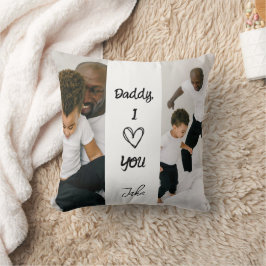 Papa, ich Liebe dich | Personalisierte Fotos Kisse Kissen
