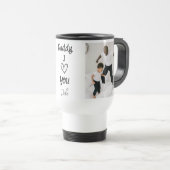 Papa, ich Liebe dich | Personalisierte Fotos reise Reisebecher (VorderseiteRechts)