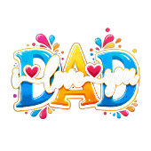 Papa ich liebe dich rosa golfball