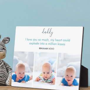 Papa ich liebe dich so sehr 3 Foto Personalisiert Fotoplatte