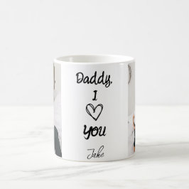 Papa, ich Liebe dich | Tasse personalisierter Foto