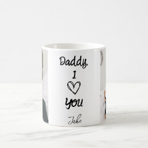 Papa, ich Liebe dich   Tasse personalisierter Foto