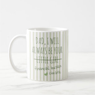 Papa, ich werde immer deine finanzielle Belastung Kaffeetasse