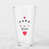 Papa im Herzen Glas (Vorderseite)