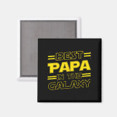 Papa In The Galaxy Funny Fathers Day Gift For Men  Magnet (Vorderseite/Rückseite)