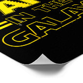 Papa In The Galaxy Funny Fathers Day Gift For Men  Poster (Ecke)