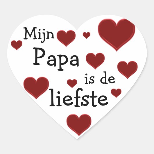 Papa is de liefste sticker (Vorderseite)