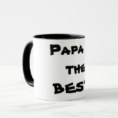 Papa is the BEST! Tasse (Vorderseite Links)