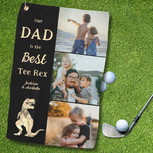 Papa ist der beste Tee Rex 3 Foto Lustig  Golfhandtuch