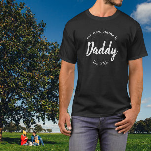 Papa ist dieses Jahr neu Baby Familie Reveal T-Shirt