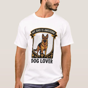 Papa ist ein toller Hundeliebhaber Deutscher Schäf T-Shirt