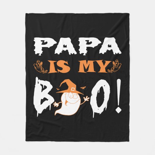 Papa ist mein glückliches Halloween Fleecedecke (Vorderseite)
