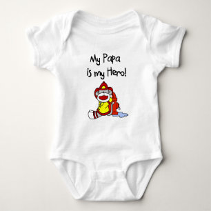Papa ist mein Held-Feuerwehrmann-Bodysuit Baby Strampler