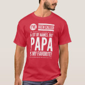 Papa ist mein Lieblingsname T-Shirt (Vorderseite)