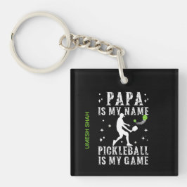PAPA ist mein Name PICKLEBALL ist mein Glücksspiel Schlüsselanhänger