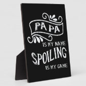 Papa ist mein Name Verschrotten ist mein Spiel Fotoplatte (Seite)