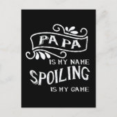 Papa ist Mein Name Verschrotten ist Mein Spiel Postkarte (Vorderseite)