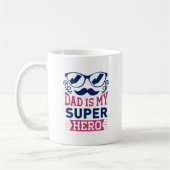 Papa ist mein Superheld Kaffeetasse (Links)