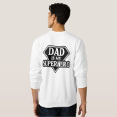 Papa ist mein Superheld Sweatshirt (Schwarz voll)