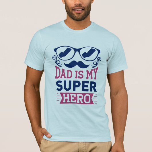 Papa ist mein Superheld T-Shirt (Vorderseite)