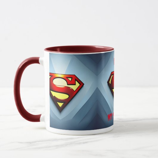 Papa ist mein Superheld Tasse (Links)