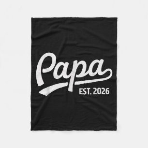 Papa ist retro Papa seit 2026 erstmaliger Vater Fleecedecke