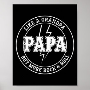 Papa ist wie ein Opa, aber mehr Rock &amp; Roll,  Poster