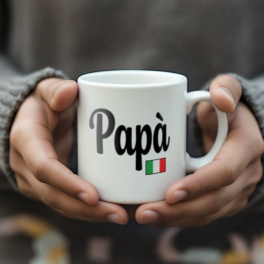 Papà Italian Flag Mug - Father Dad Kaffeetasse