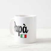 Papà Italian Flag Tasse - Vater Papa (Vorderseite Links)