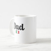 Papa Italienische Flagge Tasse (Vorderseite Links)