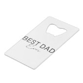 Papa je geldbeutel flaschenöffner (Vorderseite Schrägansicht)