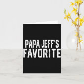 Papa Jeff’s Favorite Fathers Day Grandparent Granh Karte (Gelbe Blume)