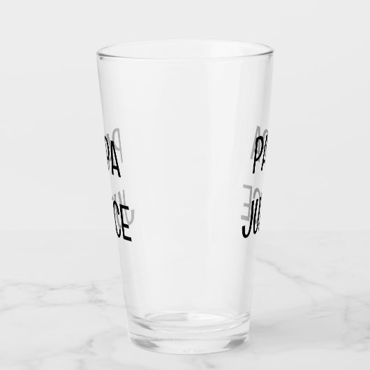 Papa Juice Glas (Links)