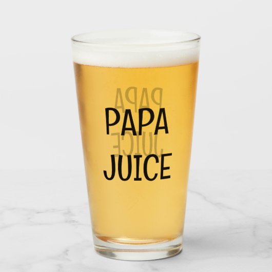 Papa Juice Glas (Vorne (Gefüllt))