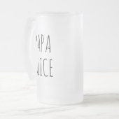 Papa Juice | Glas Mattglas Bierglas (Vorderseite Links)